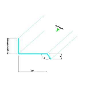 fabricant de rive en solin, pliage M17P