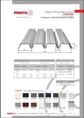 support étanchéité 4.214.74 appui 160 mm perforé plage