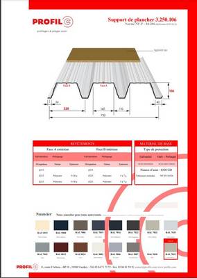 support de plancher 3.250.106