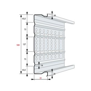 plateau bardage perforé pour façade