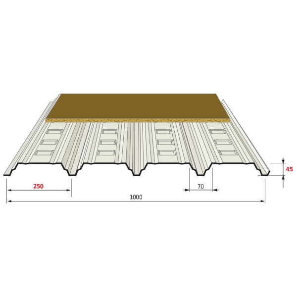 Supports plancher pour DUO-45 sur